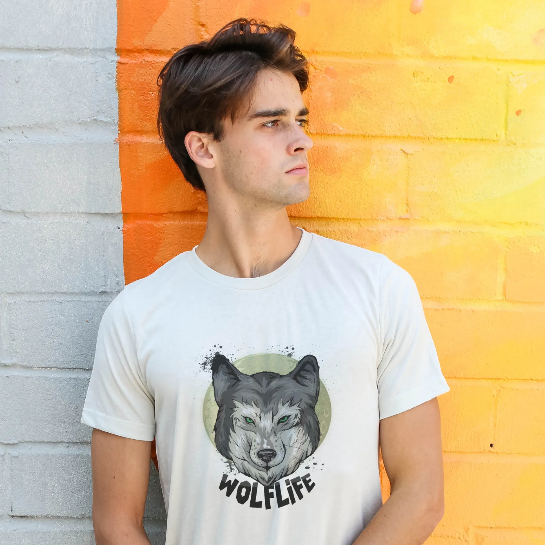 Imagem de Camiseta T-shirt Masculina Prime WOLFLIFE - Lobo Grande - MU1019