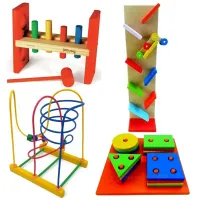 Imagem de Brinquedo Educativo de Montagem Criativa em Madeira