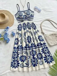 Imagem de Vestido Casual Midi Fluido Feminino