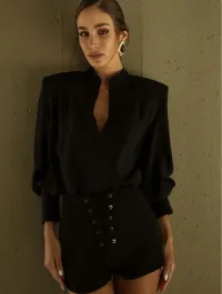Imagem de CAMISA PRETA BIANCA - CLOUDE