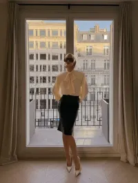 Imagem de SAIA PRETA CLARICE - CLOUDE