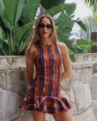 Imagem de VESTIDO COLORIDO TRICOT LUMA - CLOUDE