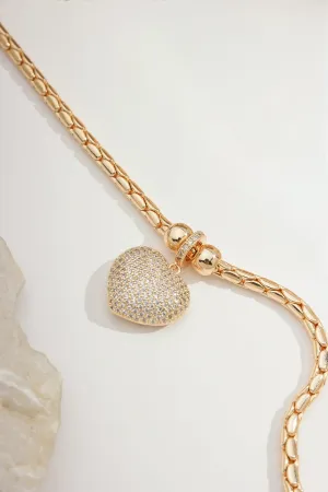 Imagem adicional 0 do item Pulseira Coração Malha Intaliana