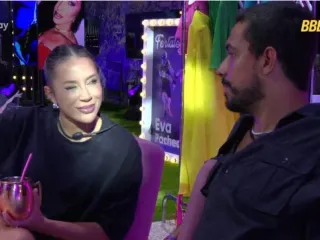 Imagem principal do artigo Maike volta a flertar com Renata durante festa no BBB 25: "Eu quero"