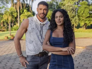 Imagem da notícia Cauã Reymond e Bella Campos voltam a se desentender nas gravações de ‘Vale Tudo’