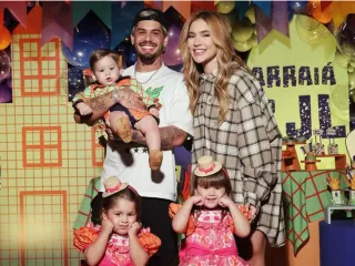 Imagem da notícia Após término, Virginia Fonseca e Zé Felipe se unem para celebrar mêsversário do filho