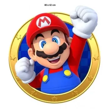 Imagem de Adesivo do Mario com o Luigi e Yoshi