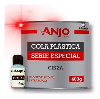 Imagem do produto COLA PLÁSTICA CINZA SÉRIE ESPEDIAL 400 GR - ANJO