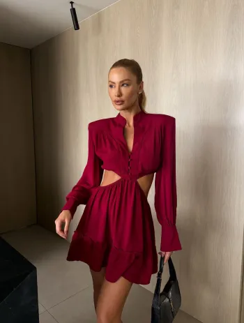 Imagem de Vestido Vinho Márcia - Cloude