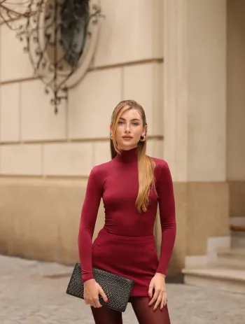 Imagem de Saia Ester + Body Natacia Bordo - Cloude