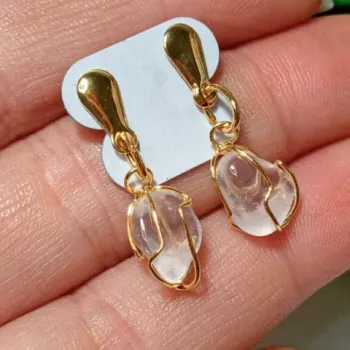 Imagem do produto Brinco Cristal Dourado