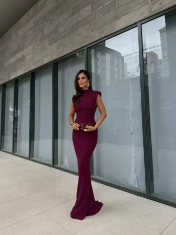 Imagem de VESTIDO LONGO BORDO LARISSA - CLOUDE