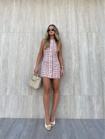 Imagem de VESTIDO ROSA SABRINA - CLOUDE