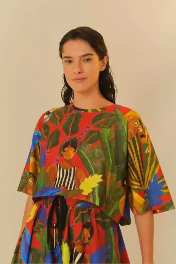 Imagem do produto TSHIRT CROPPED BELEZA TROPICAL MAXI - FARM