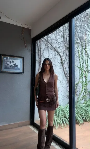 Imagem de SAIA MARROM COFFEE VERONICA - CLOUDE