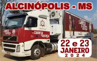 Imagem da notícia Carreta da Justiça estará em Alcinópolis nos dias 22 e 23 de janeiro