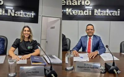 Imagem da notícia Marquinhos do Pouso Alto e Alexia reinvindicam asfalto em acesso a posto de saúde em Paraíso das Águas