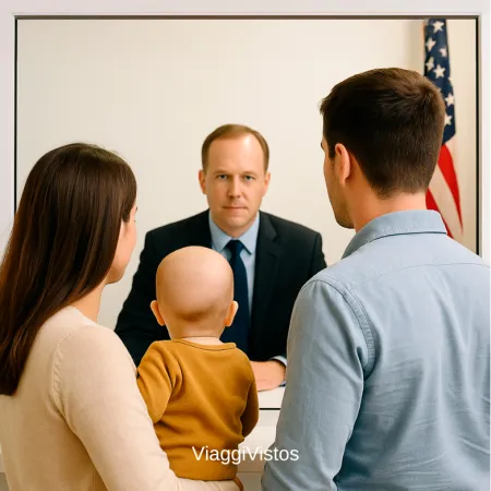 Imagem principal do artigo Mudança importante: até crianças e bebês precisarão comparecer à entrevista do visto americano