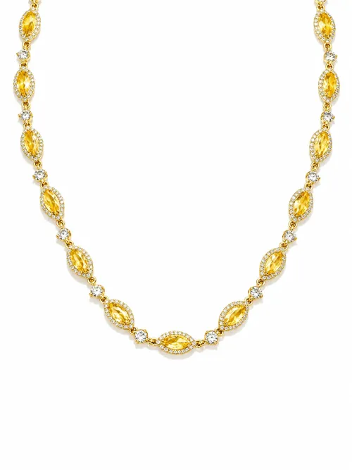 Imagem de Chocker Cravejada Amarela Dourada
