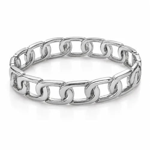 Imagem de Bracelete Elos Prateado