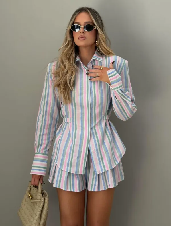 Imagem de Conjunto Listrado Marluce - Cloude