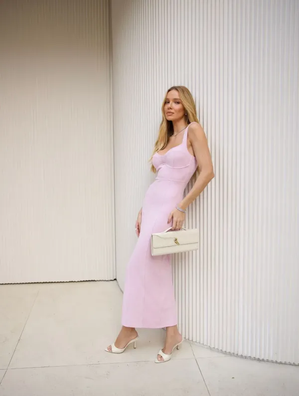 Imagem de Vestido Midi Rosa Nina - Cloude