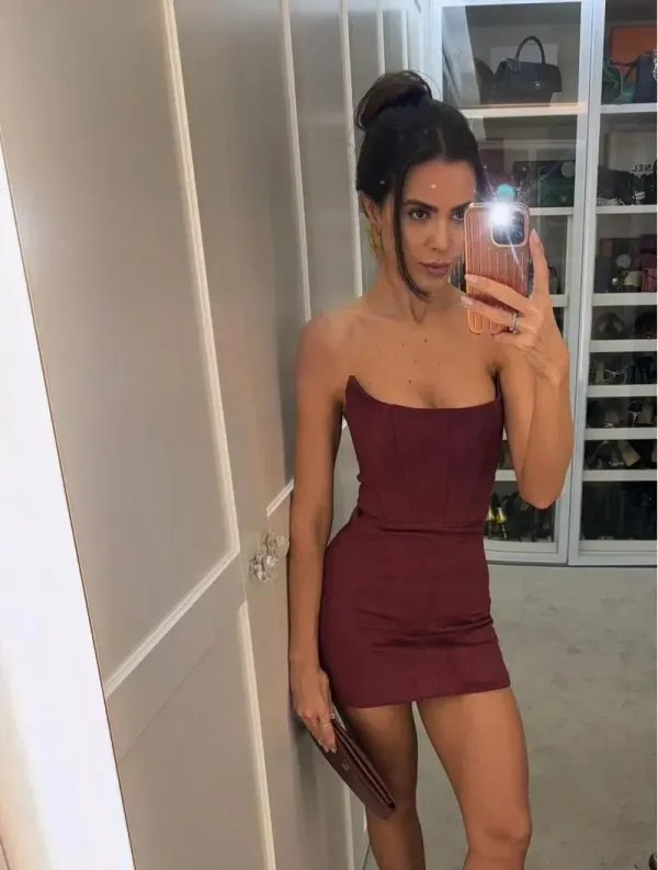 Imagem de Vestido Suede Vinho Alice - Cloude