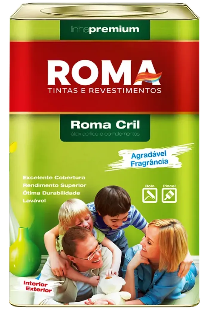 Imagem de TINTA ACRILICA FOSCA ROMACRIL F100 16 LTS - PREMIUM - ROMA
