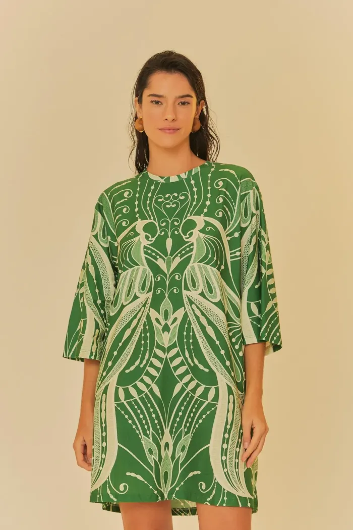 Imagem de VESTIDO TSHIRT BIG RENDEIRA VERDE - FARM