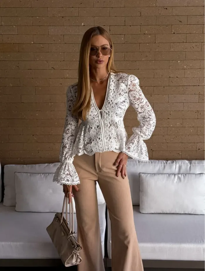 Imagem de BLUSA OFF WHITE AUGUSTA - CLOUDE