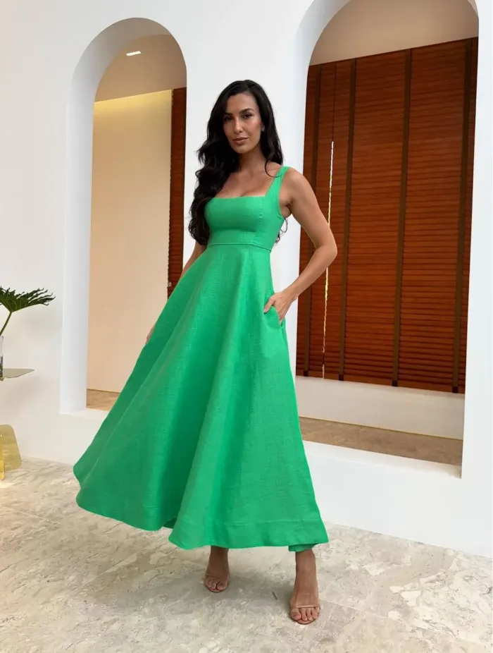 Imagem de VESTIDO VERDE ANNE - CLOUDE