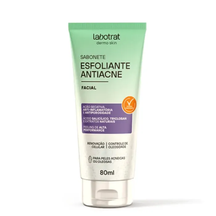 Imagem de Sabonete Esfoliante Facial Labotrat 80ml - Antiacne - Esfoliante Físico Químico para Rosto
