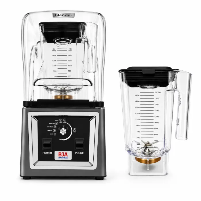 Imagem de Kit Liquidificador Blender Silencioso 1500W Bja-2L-S  + Jarra Completa
