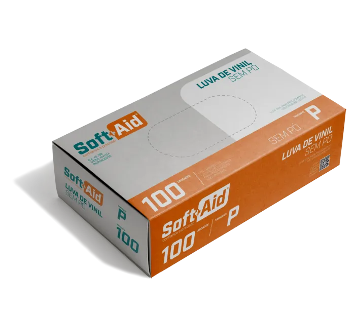 Imagem de LUVA VINIL SOFT AID S/PO P C/100