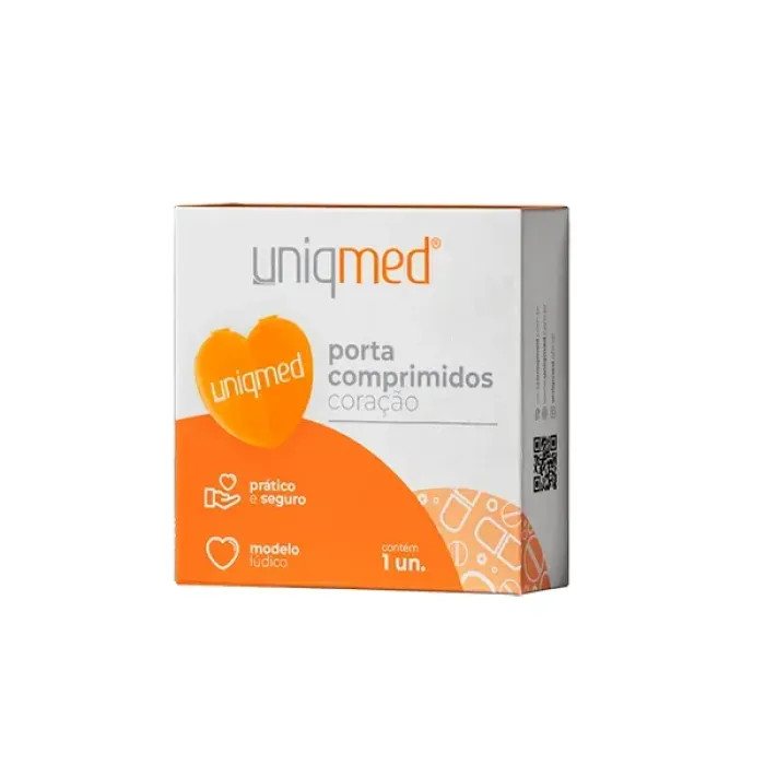 Imagem de PORTA COMPRIMIDOS CORACAO UNIQMED