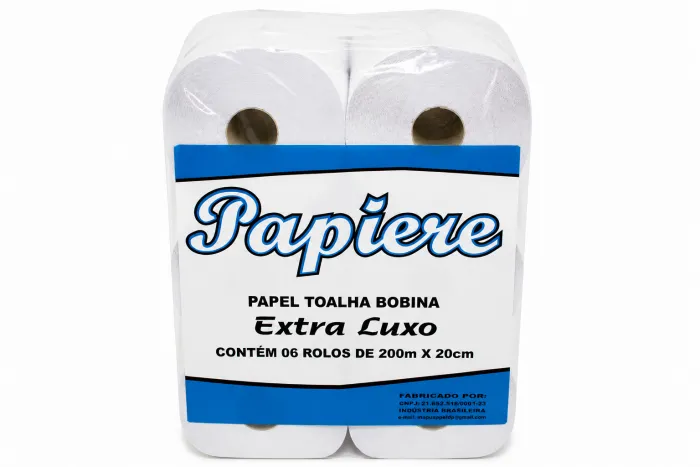Imagem de PAPEL TOALHA BOBINA EXTRA LUXO FD C/6X200MT