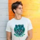 Imagem adicional 1 do item Camiseta T-shirt Masculina Prime WOLFLIFE - Lobo Colorido - MU1023