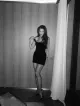 Imagem adicional 1 do item Vestido Veludo Preto - Jaqueline