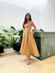 Imagem adicional 3 do item Vestido Linho Bege Anne - Cloude