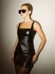 Imagem adicional 1 do item Vestido Preto Couro Erica - Cloude