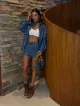 Imagem adicional 0 do item Conjunto Estampado Jeans - Julie
