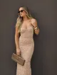 Imagem adicional 4 do item Vestido Renda Nude Carla - Cloude