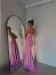 Imagem adicional 5 do item Vestido Longo Lilás Isis - Cloude