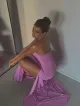 Imagem adicional 3 do item Vestido Longo Lilás Isis - Cloude