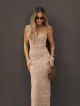 Imagem adicional 6 do item Vestido Renda Nude Carla - Cloude
