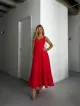 Imagem adicional 3 do item Vestido Midi Vermelho Nicole - Cloude