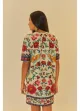 Imagem adicional 1 do item VESTIDO TSHIRT BASICO FLOR EM MOSAICO - FARM