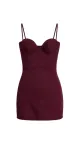 Imagem adicional 2 do item VESTIDO VINHO CABERNET LULU - CLOUDE