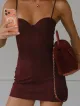 Imagem adicional 1 do item VESTIDO VINHO CABERNET LULU - CLOUDE