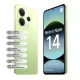 Imagem adicional 2 do item Smartphone Xiaomi Redmi Note 14 4G 256GB 8GB RAM Dual Chip 6.67 108MP - Green | Atacado Imports Oficial